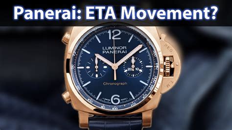 panerai movement eta|Panerai watch movements.